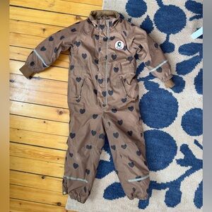 Mini Rodini full one piece winter snowsuit size 7y